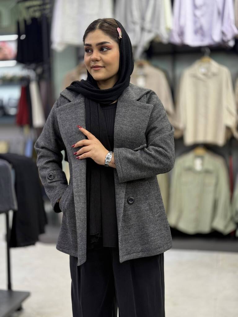 پالتو فوتر کجراه آستر‌دار کد 2419