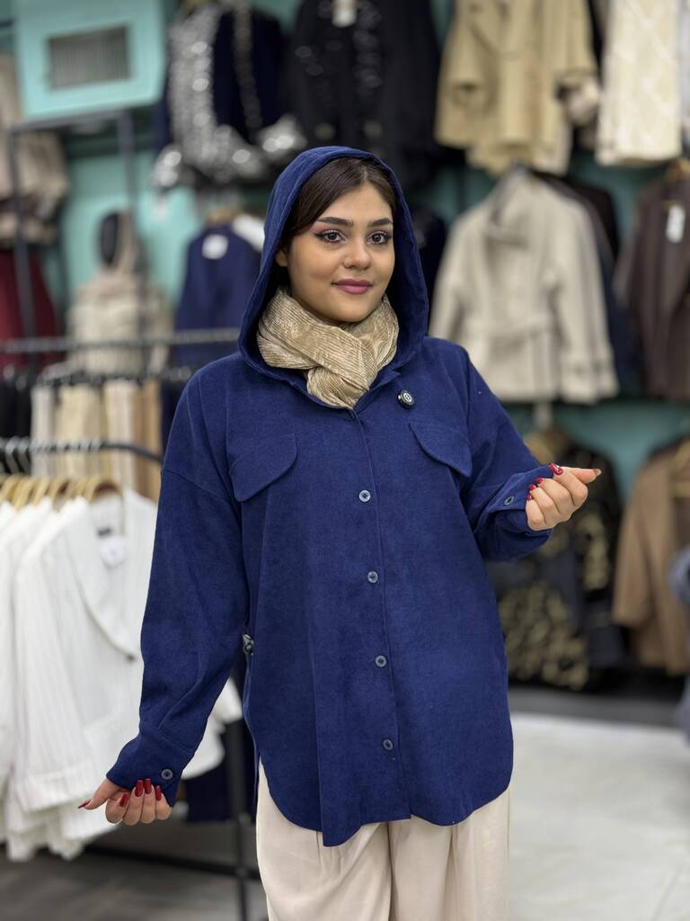 شومیز کلاه‌دار کد 2411